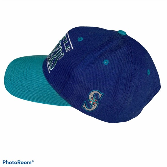 Vintage Seattle Mariners Hat Drew Pearson SnapBack - Picture 4 of 7